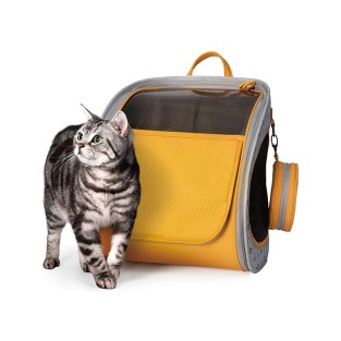Breathable Fashion Adjustable Foldable Cat Dog Backpack Portable Waterproof Travel Bag