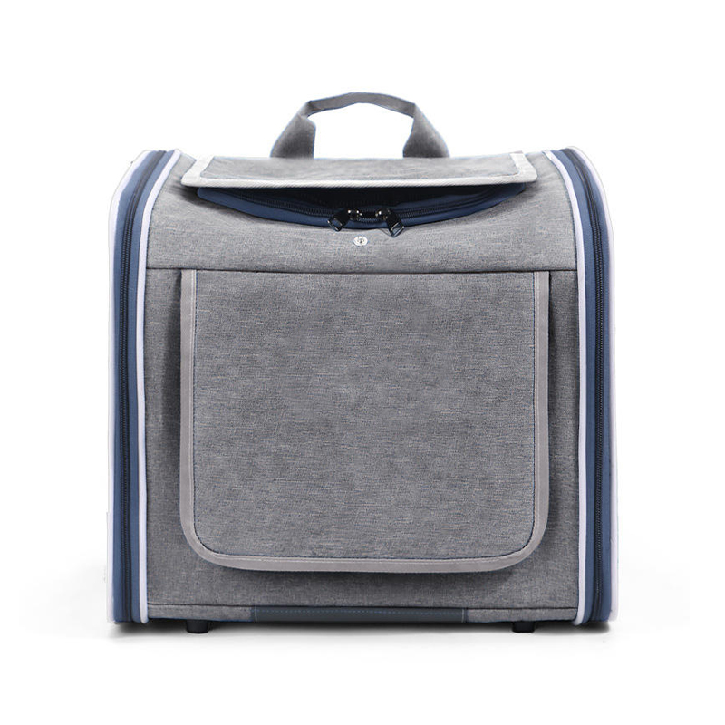 Four-Door Lightweight Breathable Oxford Portable Bicycle Pet Basket