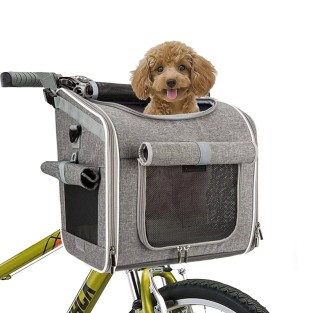 Four-Door Lightweight Breathable Oxford Portable Bicycle Pet Basket