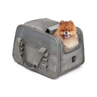Pet Soft-Sided Carrier Backpack Zipper Closure Square Pet Carrier