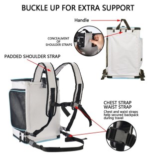 Eco Friendly Soft Sided Pet Carrier Bag Anti-Escape Design