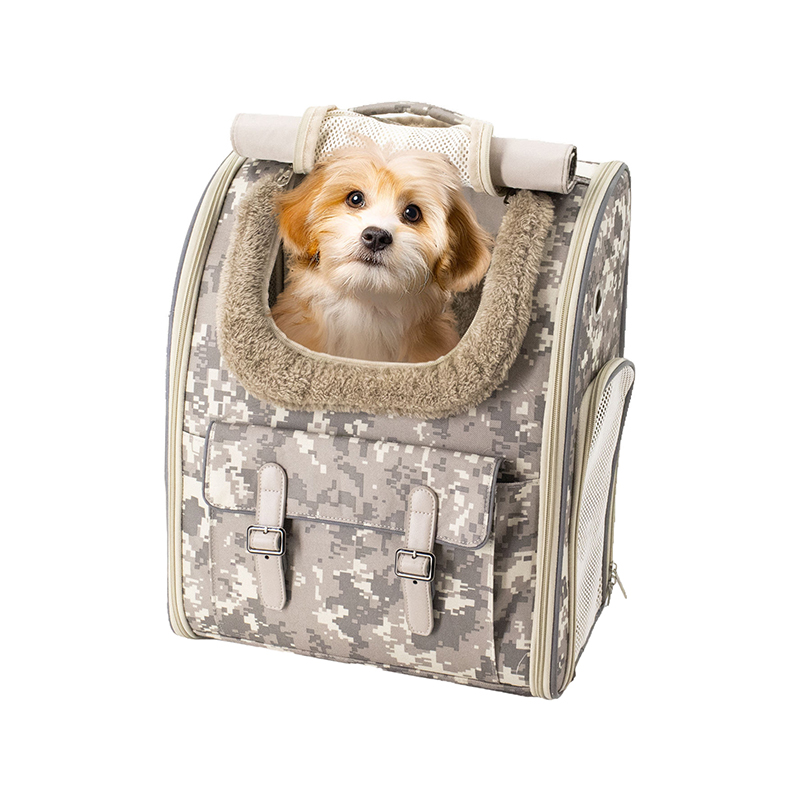 Airline Approved Luxury Breathable Portable Eco-Friendly Expandable Camouflage Pet Carrier for Dogs and Cats Outdoor Use