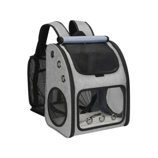 Expandable Eco-Friendly Pet Carrier Cotton Nylon Portable Travel Bag Super Ventilated Design for Air Travel