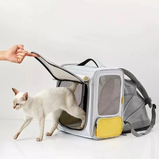 Pet Carrier Backpack with Extra Tent Space Foldable Design