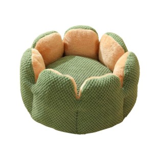Cactus Petal Round Pet Bed Soft Warm Washable Cat Pad