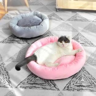 Lovely Fashion Round Pet Dog Bed Soft Warm Four Seasons