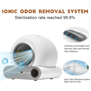 Extra Large Smart Self-Cleaning Cat Litter Box Enclosed Control Odor Removal Health Monitoring