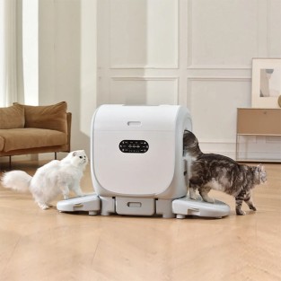 Intelligent Automatic Cat Litter Box 101L Large Space Self-Cleaning Control