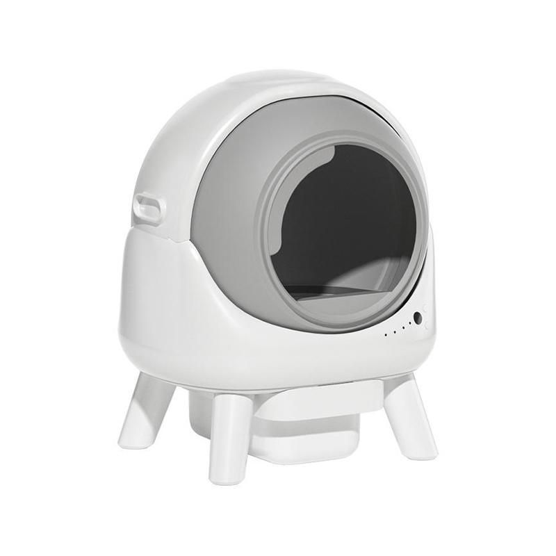 All-in-One Smart Cat Litter Box Automatic Rolling Scoop Health Monitoring Anti-Pinch Protection 8L Waste Capacity