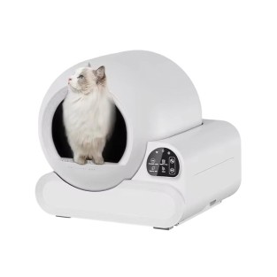 Smart Cat Litter Box 70L Automatic Self-Cleaning Anti-Pinch Round Large Capacity