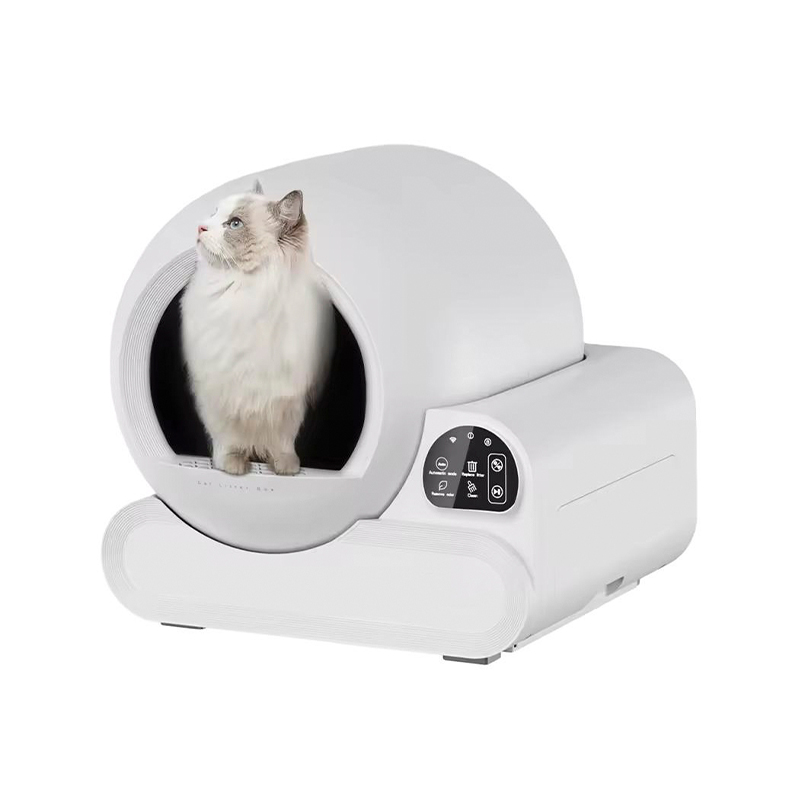Smart Cat Litter Box 70L Automatic Self-Cleaning Anti-Pinch Round Large Capacity