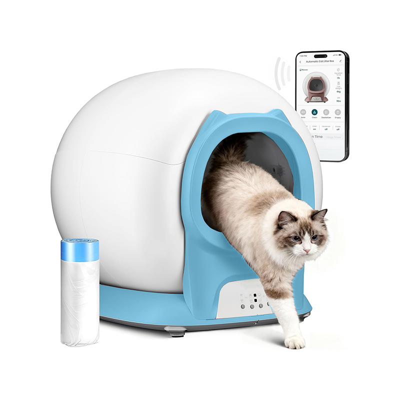 Multi-Function Automatic Self-Cleaning Cat Litter Box 65L+9L Extra Large App-Controlled Upgraded Multi-Cat Litter Robot