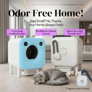 Automatic Quiet Operation Litter Robot Easy Clean Infrared Sensor Smart Self-cleaning Cat Litter Box with Camera
