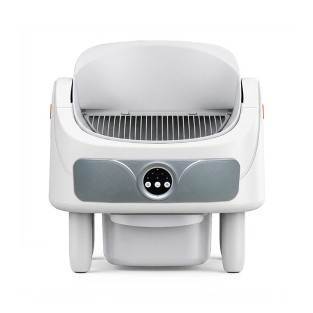 Smart Automatic Cat Litter Box Large Capacity Open Pet Friendly with Trash Bags