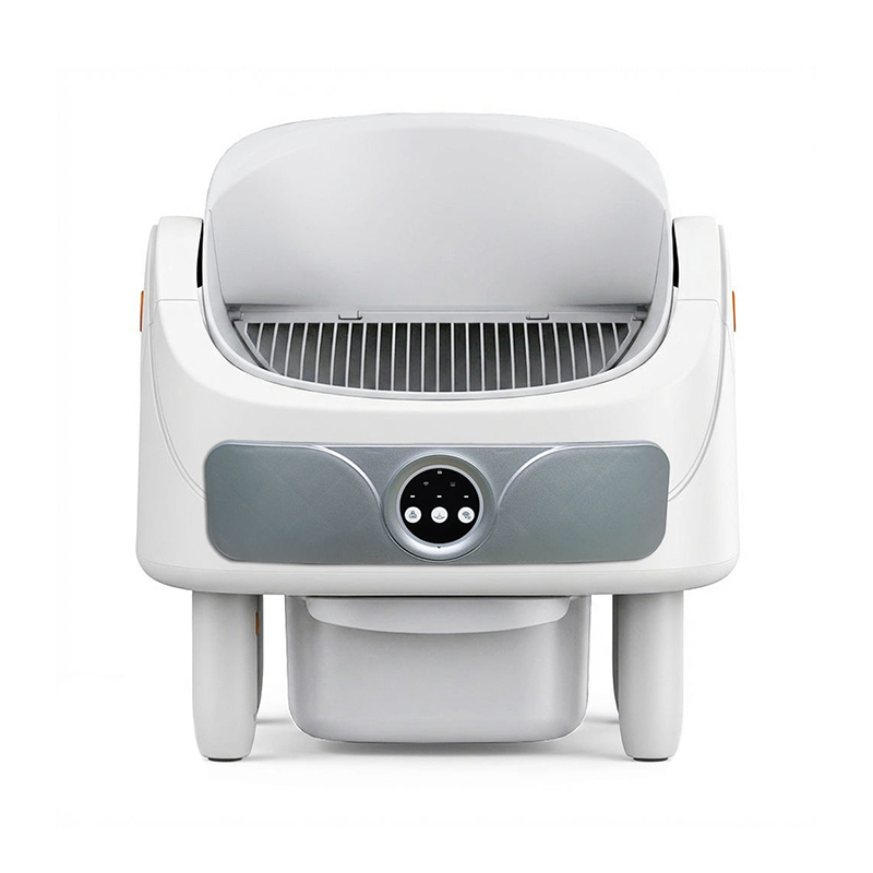 Smart Automatic Cat Litter Box Large Capacity Open Pet Friendly with Trash Bags