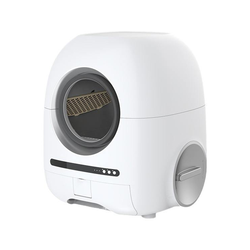 Smart Automatic Cat Litter Box Large Capacity Self-Cleaning Odor Control Remote Control Plastic Material Suitable for Large Cats
