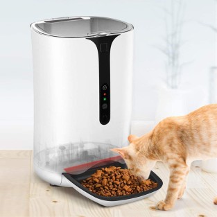 6L Automatic Pet Feeder with Camera Smart Cat Dog Animal Feeder