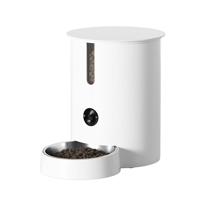 2.8L Smart Pet Feeder with Camera Stainless Steel Bowl Remote Control