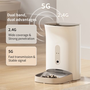Smart 4.5L Tuya APP Remote Pet Feeder Automatic Timed Cat Dog Food Dispenser