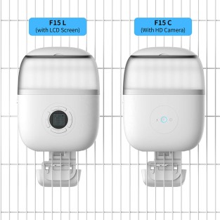 1.8L Hanging Cage Automatic Pet Feeder 1080P Camera Motion Detection Stainless Steel ABS