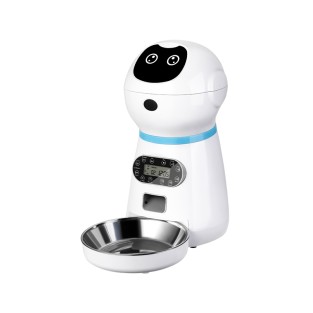 Smart Robot Pet Feeder 5L Stainless Steel Bowl Automatic Timed Cat Dog Feeder