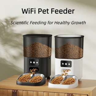 Stainles304 Stainless Steel & ABS Smart Automatic Pet Feeders Steel Slider CAPTCHA Interceptor