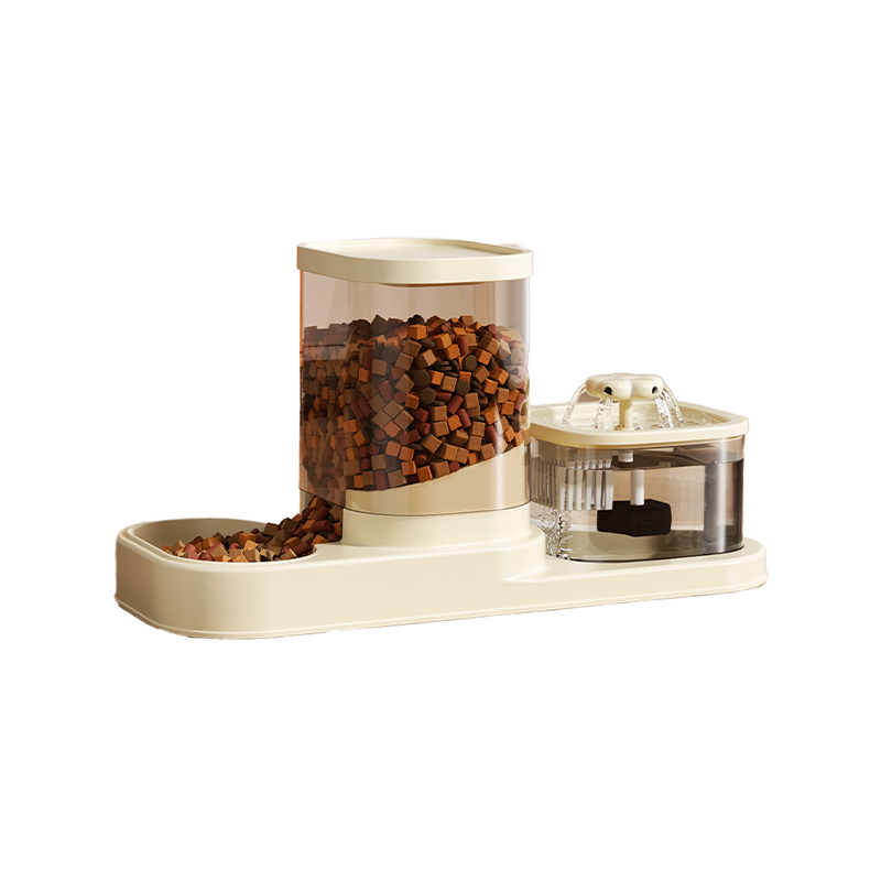 Portable Automatic Pet Feeder Water Dispenser  and Food Bowl
