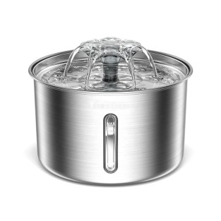 Stainless Steel Pet Automatic Water Fountain Charging Fountain for Cats Dogs Rabbits