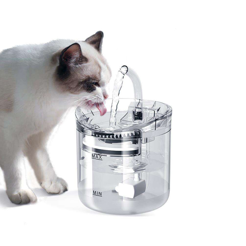 Food Grade Plastic Circulating Filtration Sensor Pet Drinking Fountain