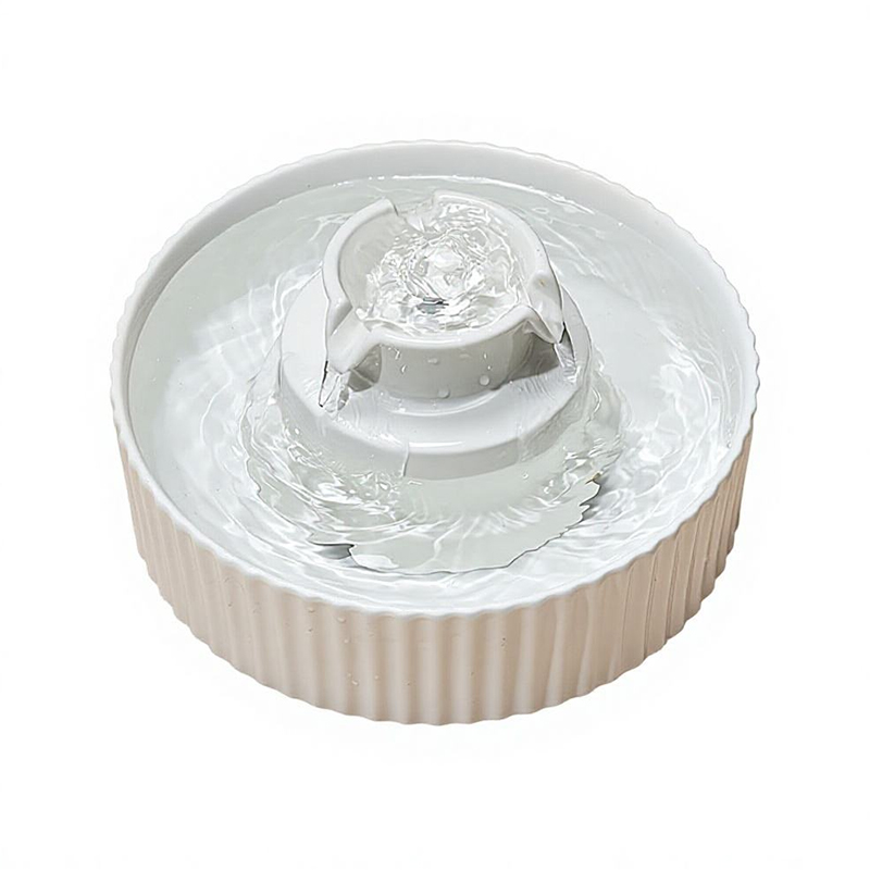 Ceramic Pet Automatic Circulating Water Dispenser with Power, Detachable Design