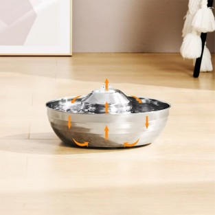 Food-Grade Stainless Steel Silent Automatic Circulating Pet Water Dispenser