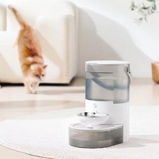 Clean Dirty Separation Pet Water Fountain Wireless Tiltable Smart Thermostatic Control