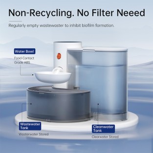 3L Automatic Tilting Electric Fountain Smart Pet Water Dispenser