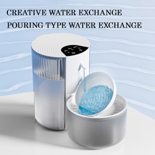 Large Capacity 3L Automatic Pet Water Dispenser Tilted Bowl Long-Life Smart Pet Water Bottle